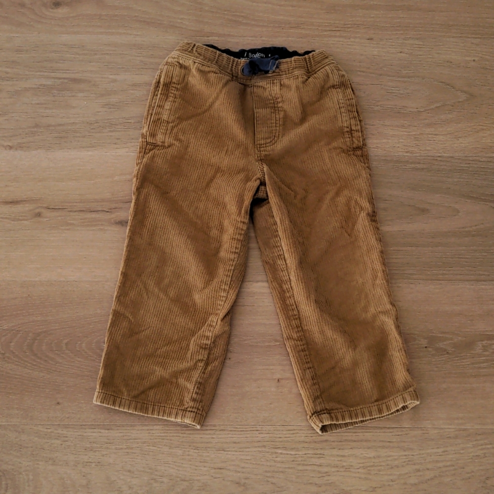 Mini Boden Gold/Tan Corduroy Pants Size 4